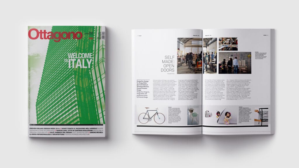 Rivista con articolo su bicicletta su misura: Scatto Italiano